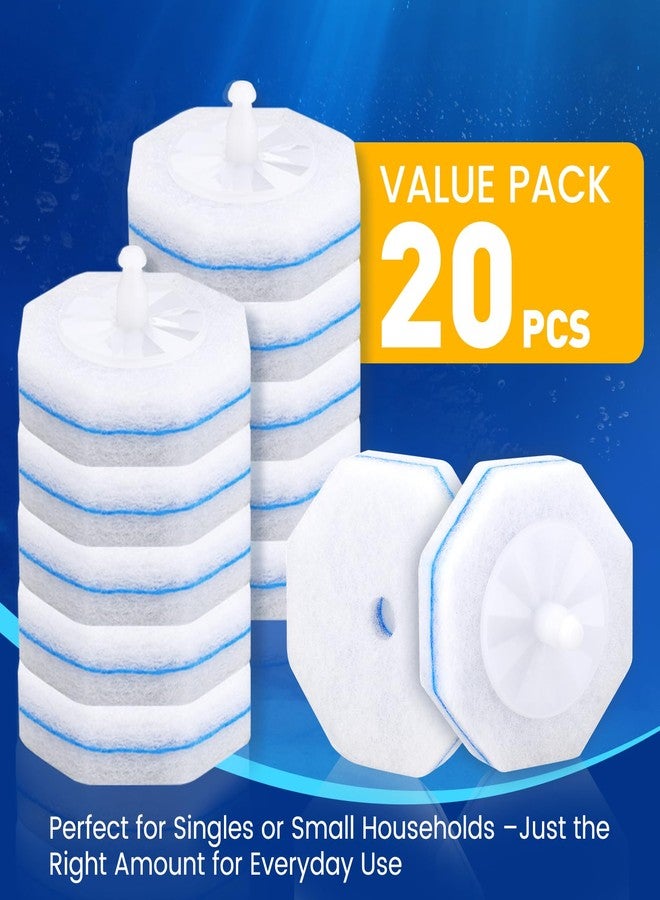 Zeefpod Toilet Cleaner Refill Pads, Disposable Toilet Bowl Cleaner Refill for Toilet Cleaner Wand, Single-Use Hygienic Scrubber Heads, 20 Count - Image 3